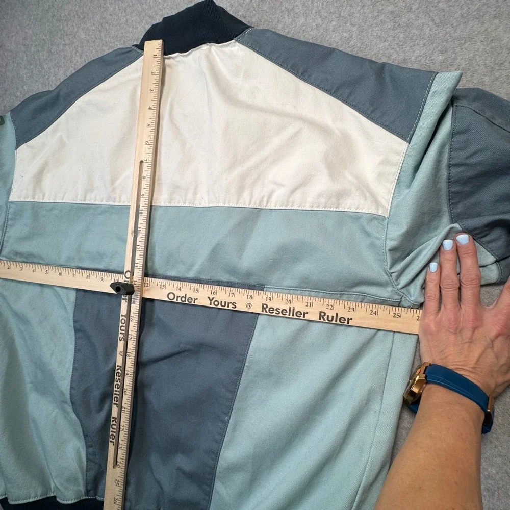Bershka Motor Sports Racing Jacket Bomber Jacket Colorblock Y2K Patchwork Medium